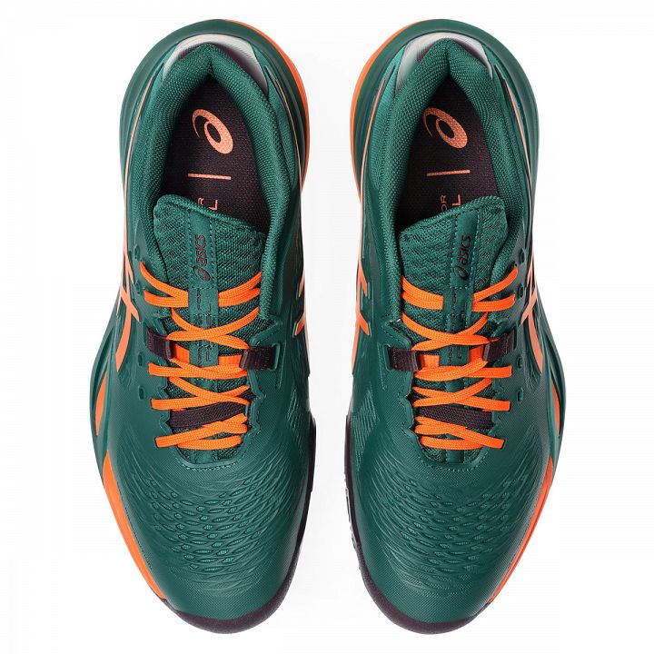 ASICS Gel-Resolution X Padel Jewel Green / Energy Orange