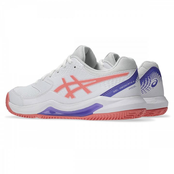 ASICS Gel-Dedicate 8 Padel White / Guava