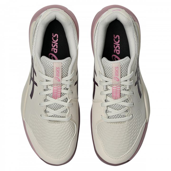 ASICS Gel-Resolution X GS Soft Oat / Dark Aubergine