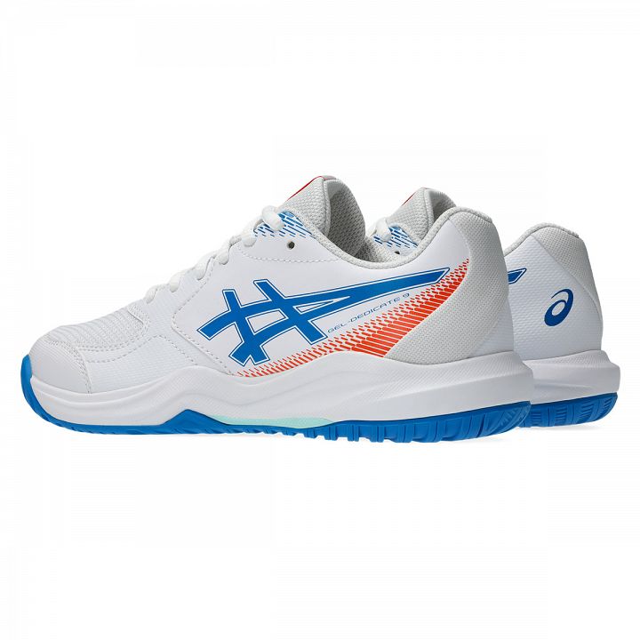ASICS Gel-Dedicate 9 GS White / Directoire Blue