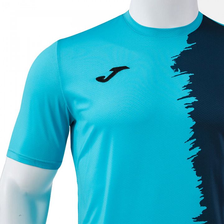 Joma Picasho SS Tee Fluorescent Turquoise / Dark Navy