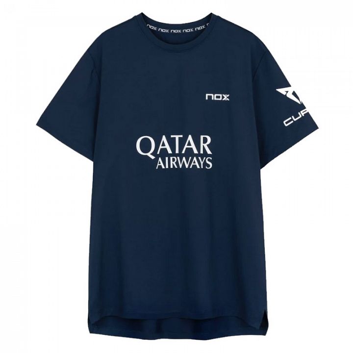 Nox Camiseta Sponsors AT10 T-Shirt Azul Marino