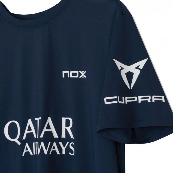 Nox Camiseta Sponsors AT10 T-Shirt Azul Marino