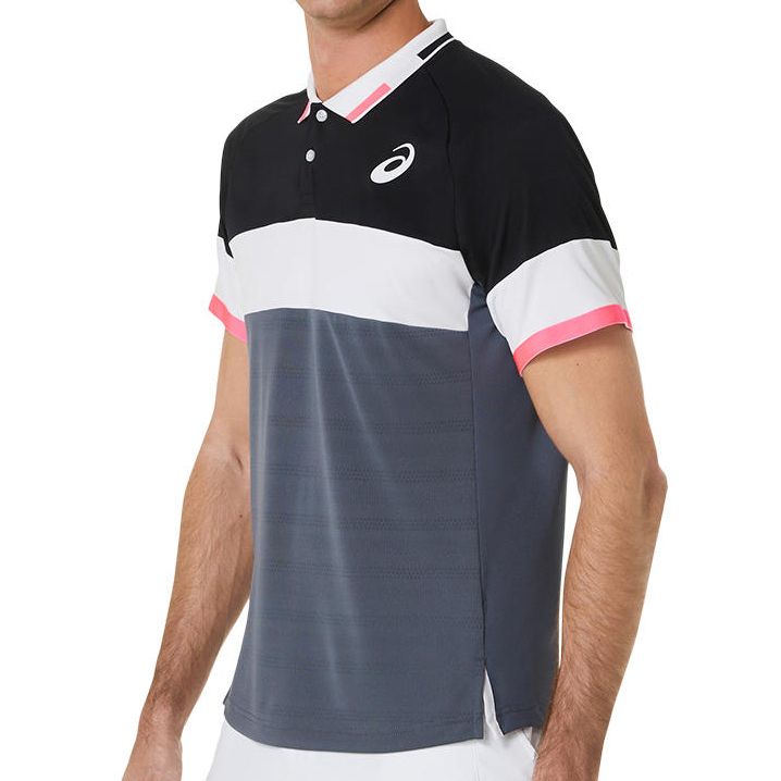ASICS Match Polo-Shirt Performance Black / Carrier Grey
