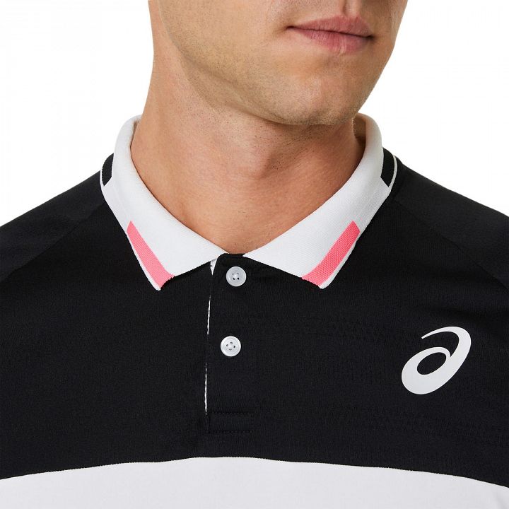 ASICS Match Polo-Shirt Performance Black / Carrier Grey