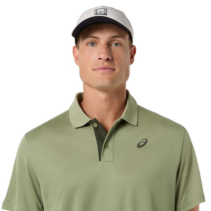 ASICS Court Polo Shirt Khaki Green