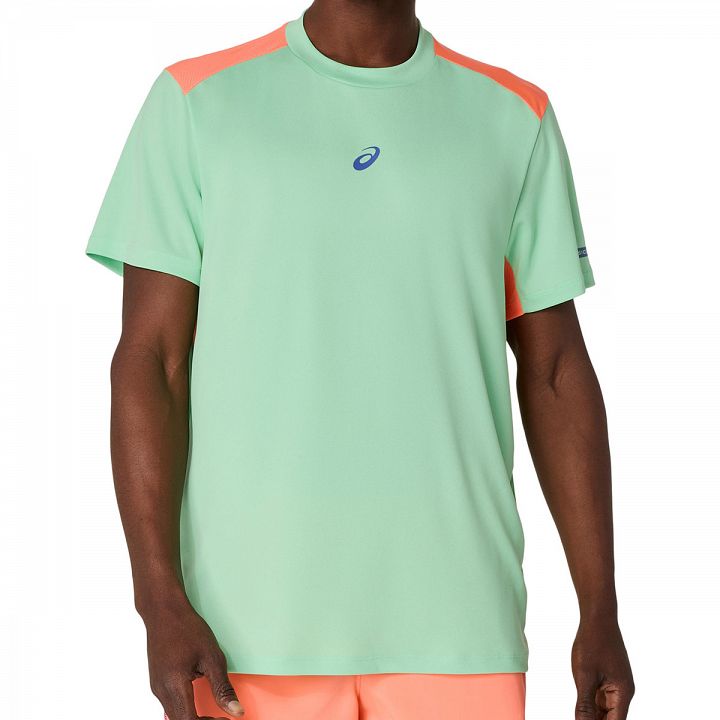 ASICS Padel Court SS Top Menthol / Vivid Coral