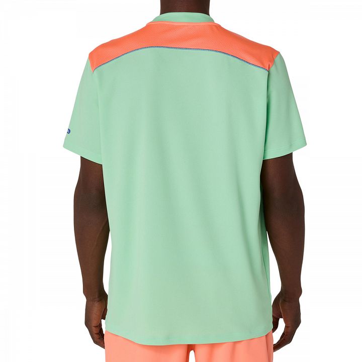 ASICS Padel Court SS Top Menthol / Vivid Coral