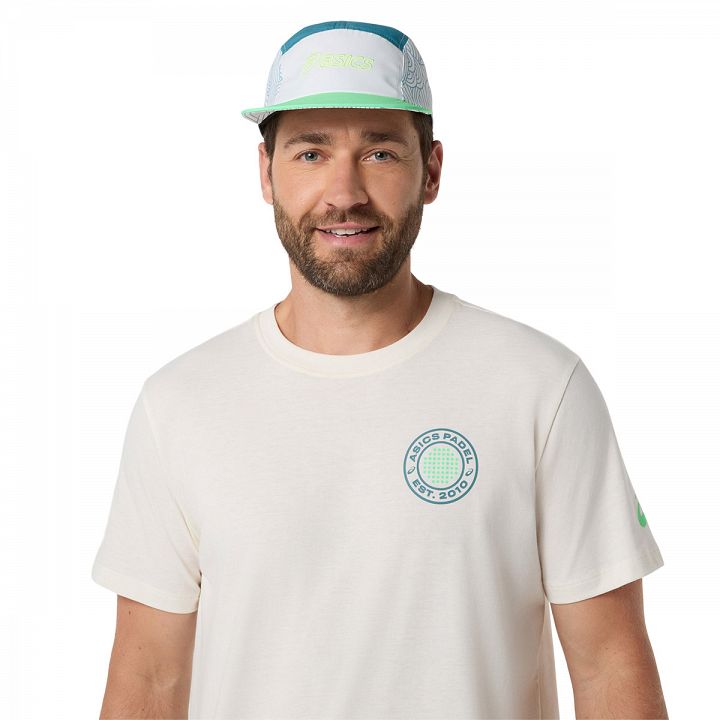 ASICS Padel Court Graphic SS Top Cream