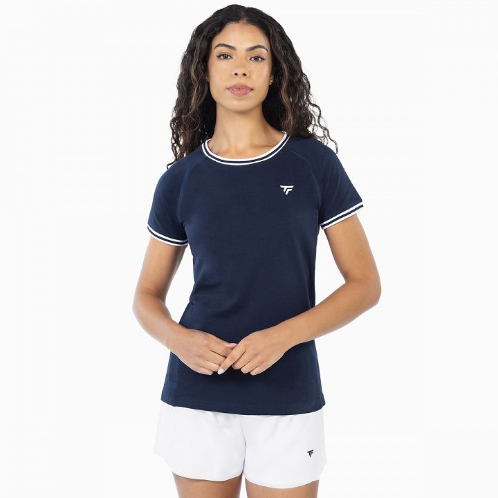 Tecnifibre Team Stretch Lady Tee Marine