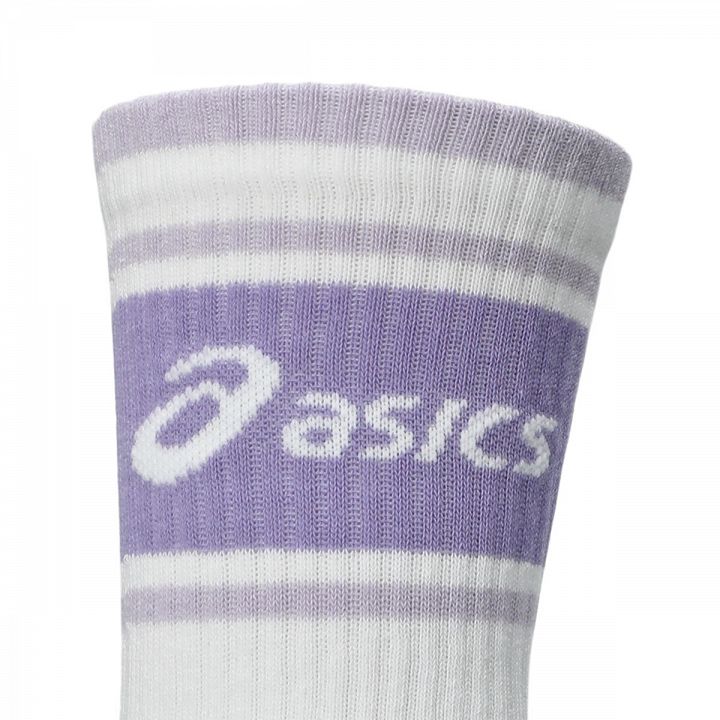 ASICS AEG Logo Crew Socks 3-Pack Illuminate Green / Aegean Blue / Bluebell