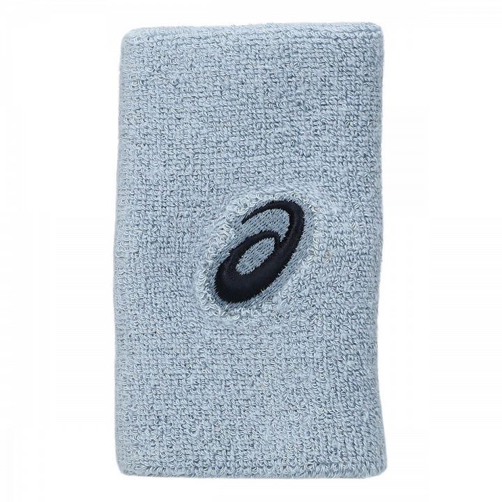 ASICS Long Wristband Pair Grey Blue 2 szt.