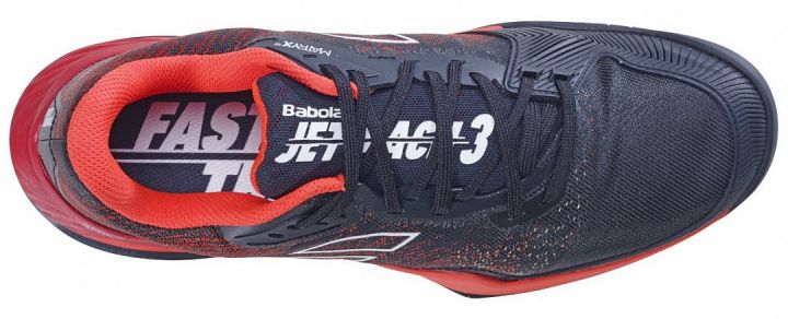 Babolat Jet Mach 3 AC Black / Poppy Red