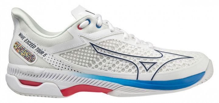 Mizuno Wave Exceed Tour 5 AC Undyed White / Spellbound / Peace Blue