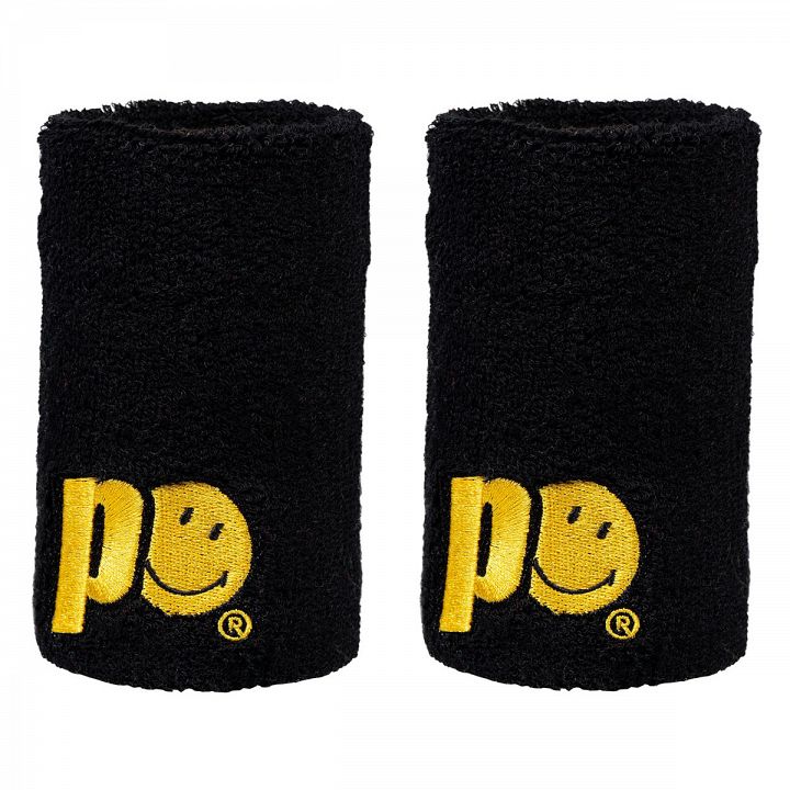 Prince X Smiley Doublewide Wristband 2-Pack Black
