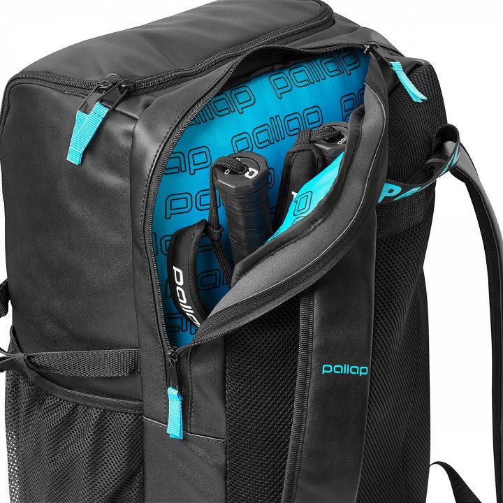 Pallap Travel Technical Backpack Black / Cyan Blue