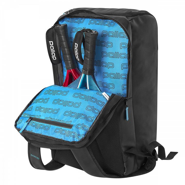 Pallap Travel Technical Backpack Black / Cyan Blue