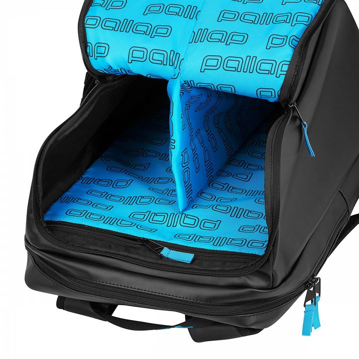 Pallap Travel Technical Backpack Black / Cyan Blue