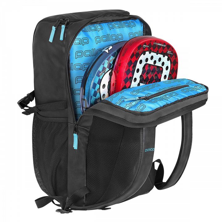 Pallap Travel Technical Backpack Black / Cyan Blue