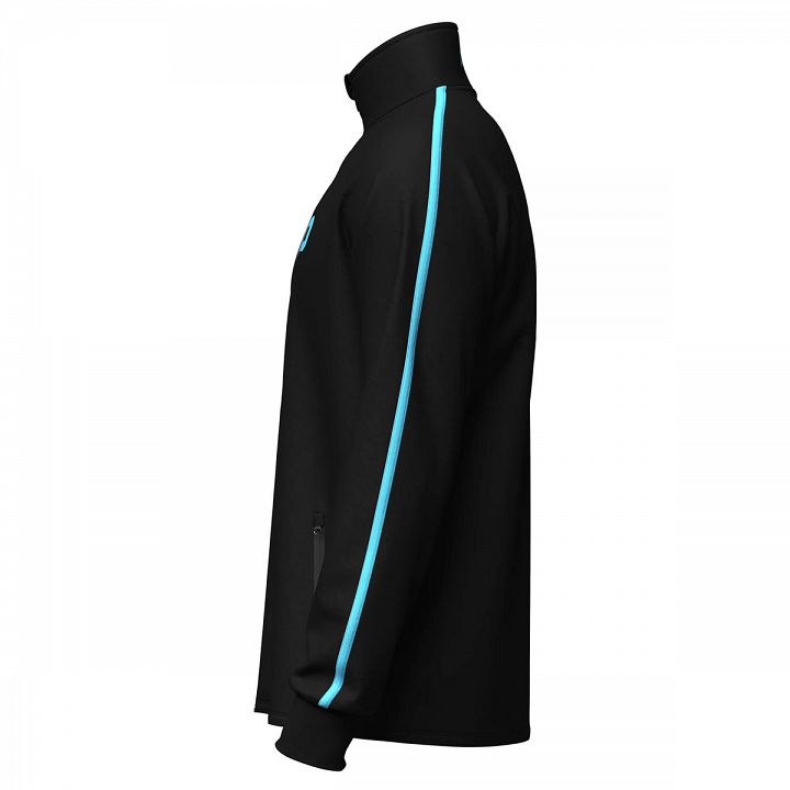 Pallap Full Zip Men's Jacket Black / Cyan Blue