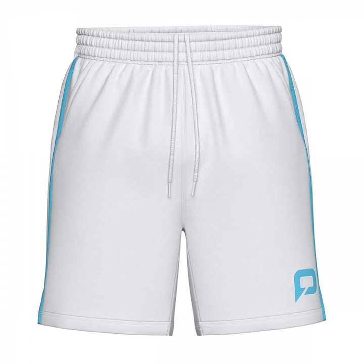Pallap Men's Shorts White / Cyan Blue