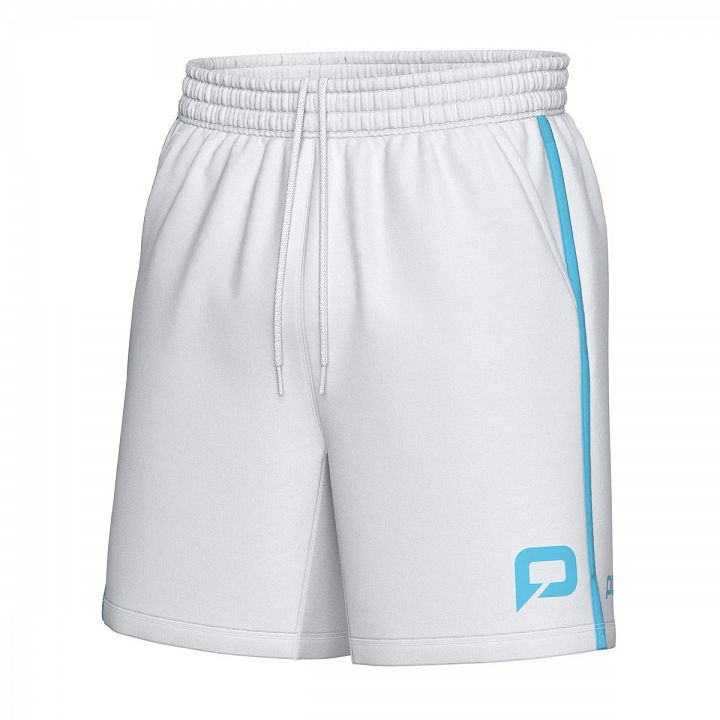 Pallap Men's Shorts White / Cyan Blue