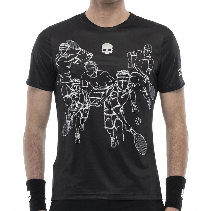 Hydrogen Sketch Tech T-Shirt Black / White
