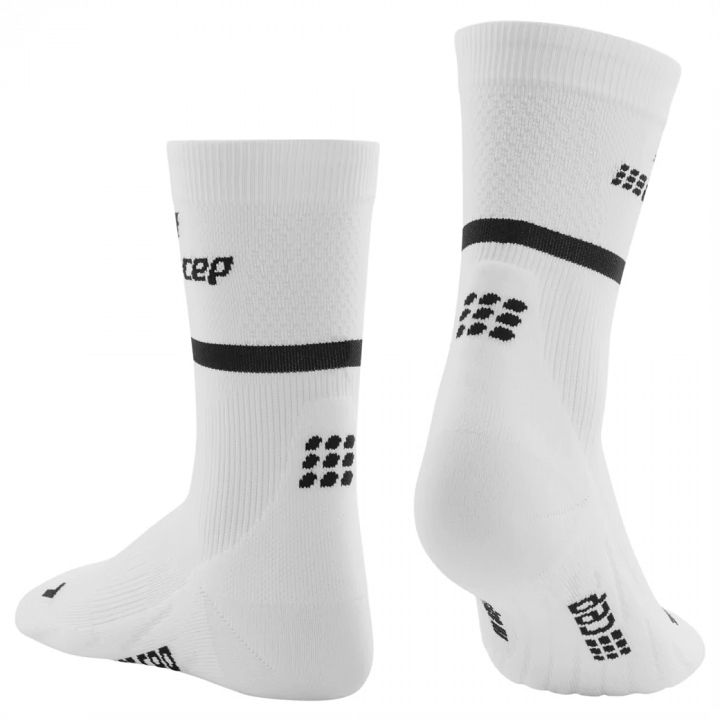 CEP Mid Cut Socks 4.0 White