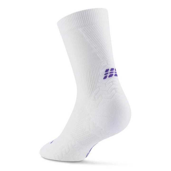 CEP Core Run Ultralight Mid Cut Socks 5.0 White